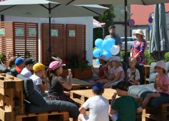 Strefa relaksu na koźmińskim Rynku