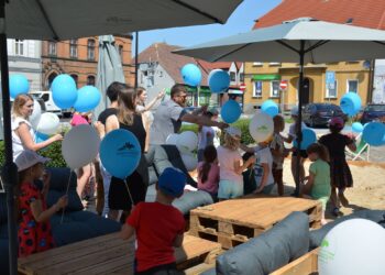 Strefa relaksu na koźmińskim Rynku