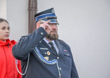 Uroczyste przywitanie nowego wozu ratowniczo-gaśniczego w Smolicach