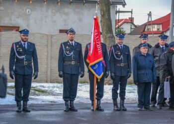 Uroczyste przywitanie nowego wozu ratowniczo-gaśniczego w Smolicach
