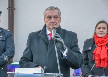 Uroczyste przywitanie nowego wozu ratowniczo-gaśniczego w Smolicach