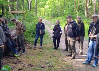Leśna lekcja w terenie