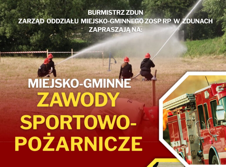 Zawody sportowo-pożarnicze w Zdunach już 8 czerwca