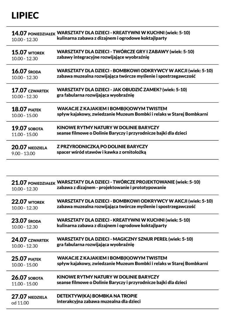 Wakacyjne przygody na wyciągnięcie ręki