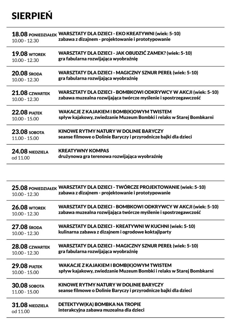 Wakacyjne przygody na wyciągnięcie ręki