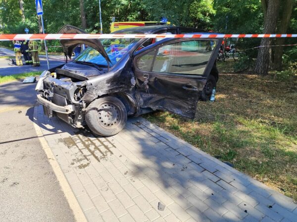 Wypadek na ul. Grzybowej w Miliczu