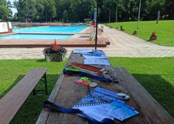 Policyjna prelekcja na milickim kąpielisku