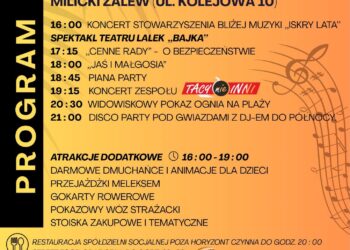 Rodzinne pożegnanie lata nad Milickim Zalewem