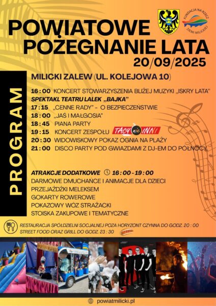 Rodzinne pożegnanie lata nad Milickim Zalewem