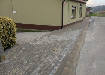 Chodnik w Gołkowie ukończony