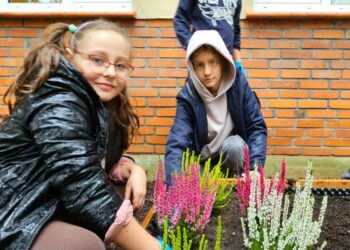 Szkolne ogródki działkowe w Dunkowej