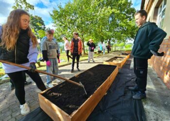 Szkolne ogródki działkowe w Dunkowej
