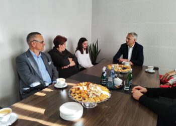 Sportowcy z powiatu u starosty