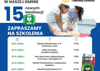 Nowe defibrylatory AED i cykl szkoleń w gminie