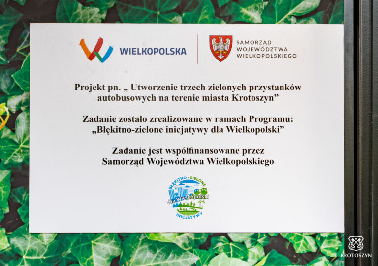 Zielone przystanki wzbogaciły przestrzeń Krotoszyna