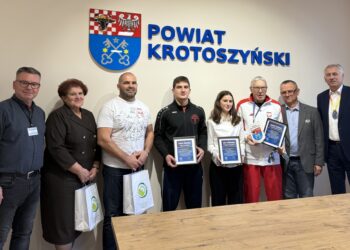 Sportowcy z powiatu u starosty