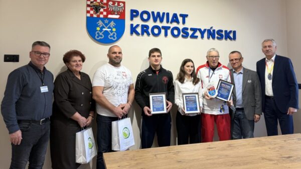 Sportowcy z powiatu u starosty