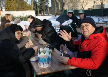 XII Orszak Trzech Króli z Kapelą Góralską Pogwizdani w Lutogniewie