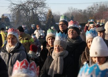 XII Orszak Trzech Króli z Kapelą Góralską Pogwizdani w Lutogniewie