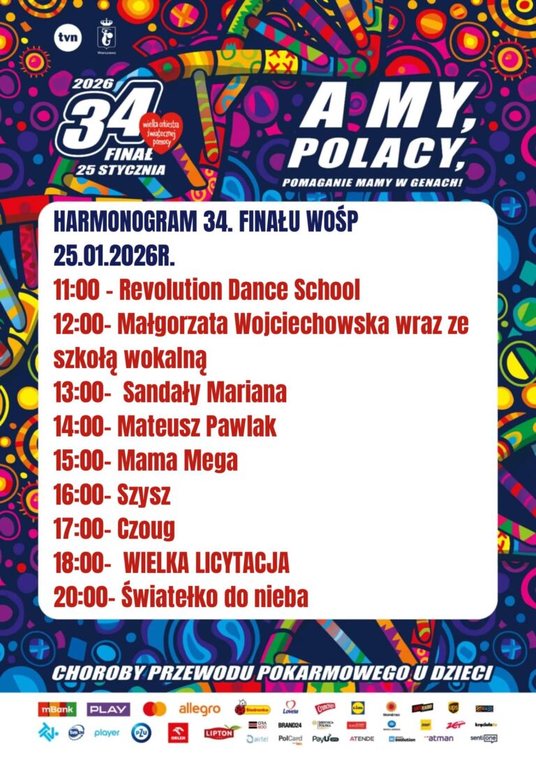 34. Finał Wielkiej Orkiestry Świątecznej Pomocy w Miliczu