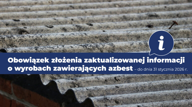 Informacja azbestowa do końca stycznia