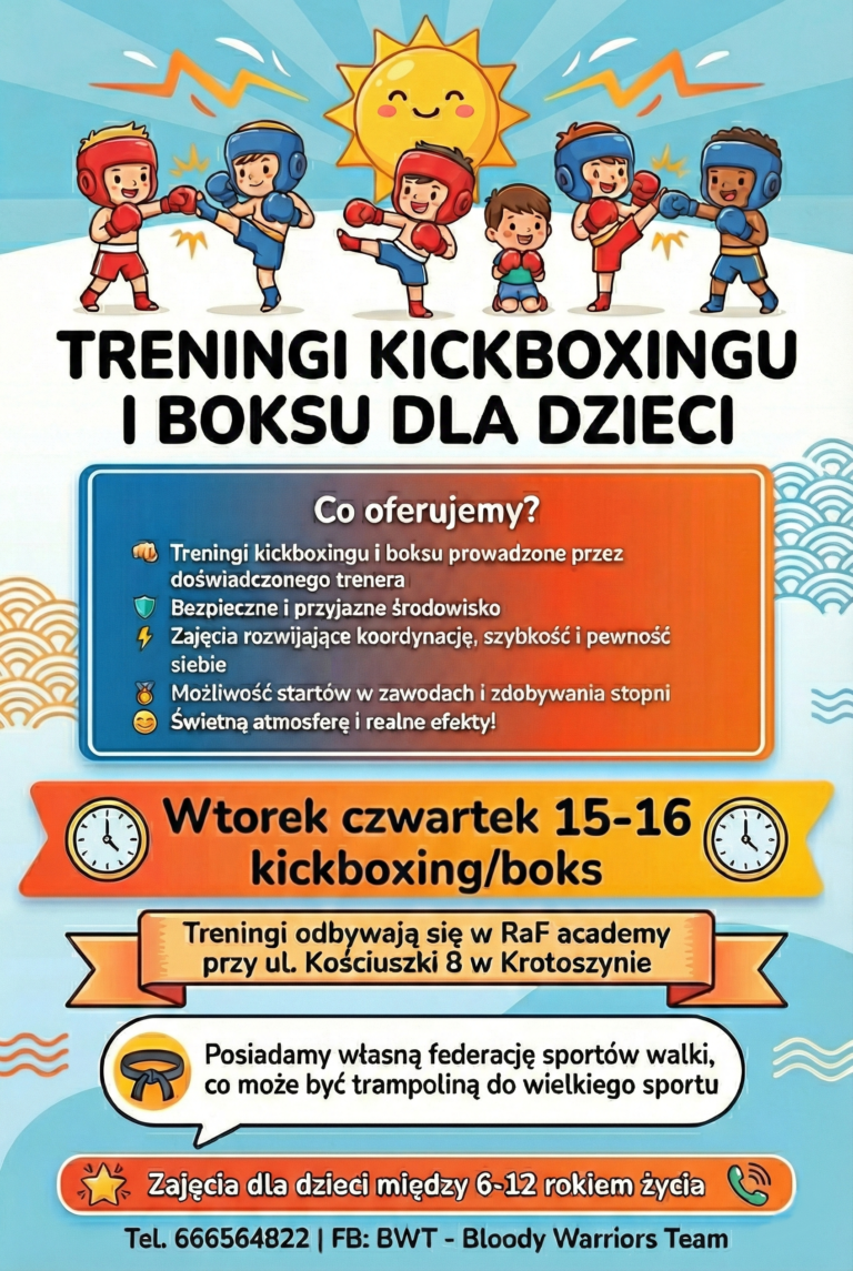 Darmowy trening kickboxingu i boksu w BWT