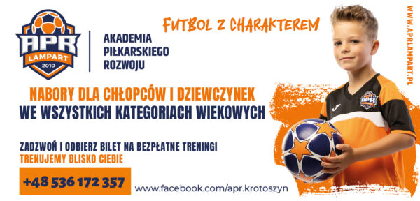 Aktywne popołudnia dla dzieci – trwają nabory do Akademii Piłkarskiego Rozwoju Lampart w Krotoszynie