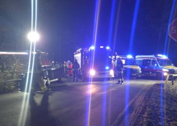 Kolumbijczyk nie ustąpił pierwszeństwa. Zderzenie dwóch aut na skrzyżowaniu dróg leśnych