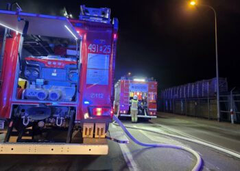 Pożar kotłowni przy ul. Raszkowskiej. Dwie osoby trafiły do szpitala