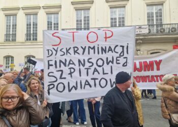 Powiat milicki na proteście w obronie szpitali
