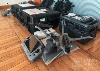 Nowe drony trafiły do jednostek OSP w gminie Milicz