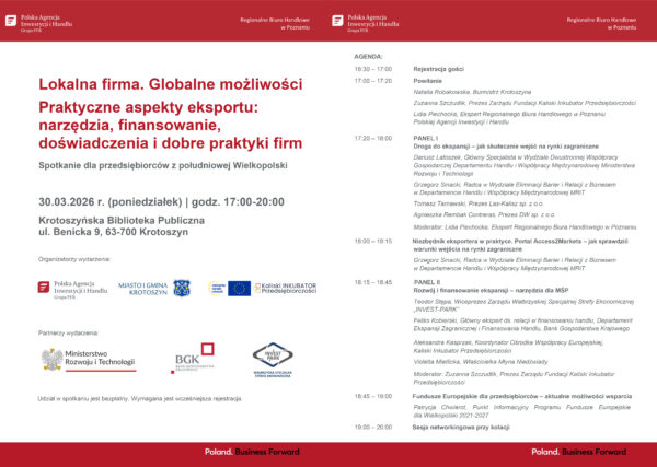 Biznes bez granic. Spotkanie o ekspansji zagranicznej dla przedsiębiorców w Krotoszynie