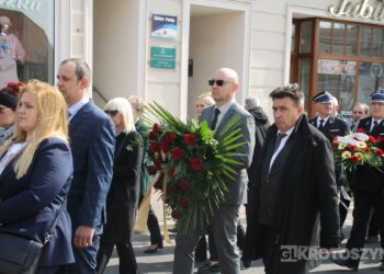 Ostatnie pożegnanie burmistrza Koźmina Wlkp. śp. Macieja Bratborskiego
