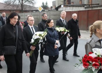 Ostatnie pożegnanie burmistrza Koźmina Wlkp. śp. Macieja Bratborskiego