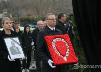 Ostatnie pożegnanie burmistrza Koźmina Wlkp. śp. Macieja Bratborskiego