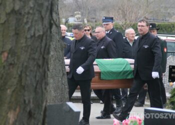 Ostatnie pożegnanie burmistrza Koźmina Wlkp. śp. Macieja Bratborskiego