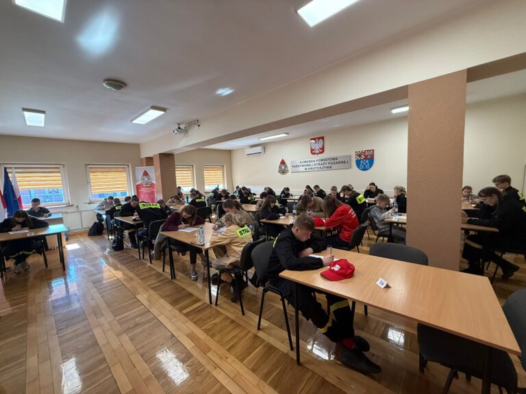 Młodzież sprawdziła swoją wiedzę o pożarach. Powiatowe eliminacje turnieju w Krotoszynie