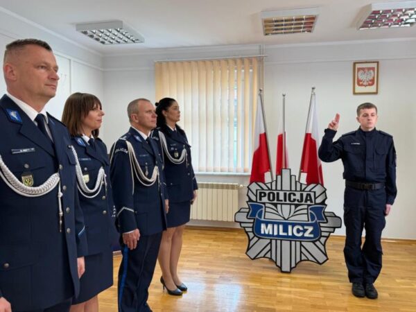 Nowy policjant zasilił szeregi milickiej komendy