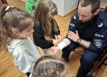 Przedszkolaki sprawdziły, jak pracuje policja