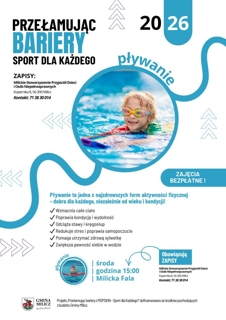 Pływanie bez barier. W Miliczu ruszył projekt dla mieszkańców gminy