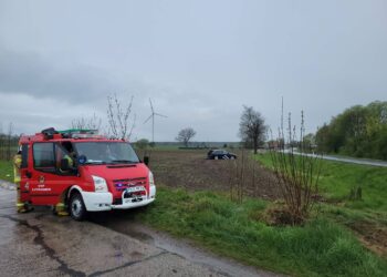 Szaleńczy rajd na DK36. Trzy kolizje i pościg zakończony zatrzymaniem