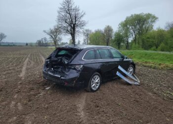 Szaleńczy rajd na DK36. Trzy kolizje i pościg zakończony zatrzymaniem