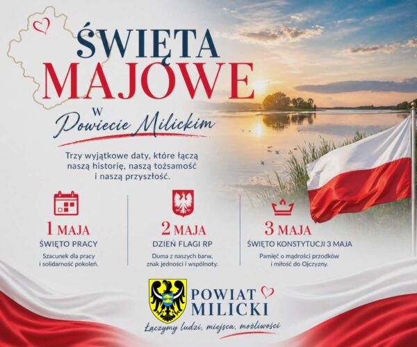 Majowe obchody w powiecie milickim