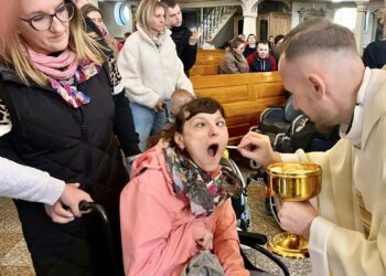 Wspólna modlitwa w kościele św. Andrzeja Boboli