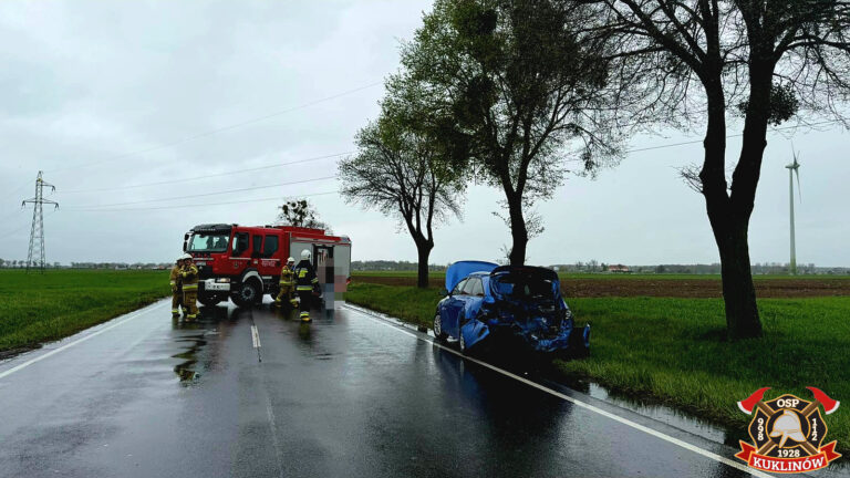 Szaleńczy rajd na DK36. Trzy kolizje i pościg zakończony zatrzymaniem
