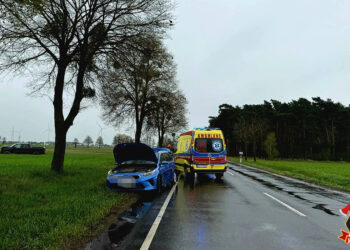 Szaleńczy rajd na DK36. Trzy kolizje i pościg zakończony zatrzymaniem