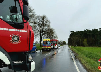 Szaleńczy rajd na DK36. Trzy kolizje i pościg zakończony zatrzymaniem