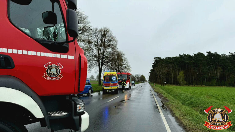 Szaleńczy rajd na DK36. Trzy kolizje i pościg zakończony zatrzymaniem
