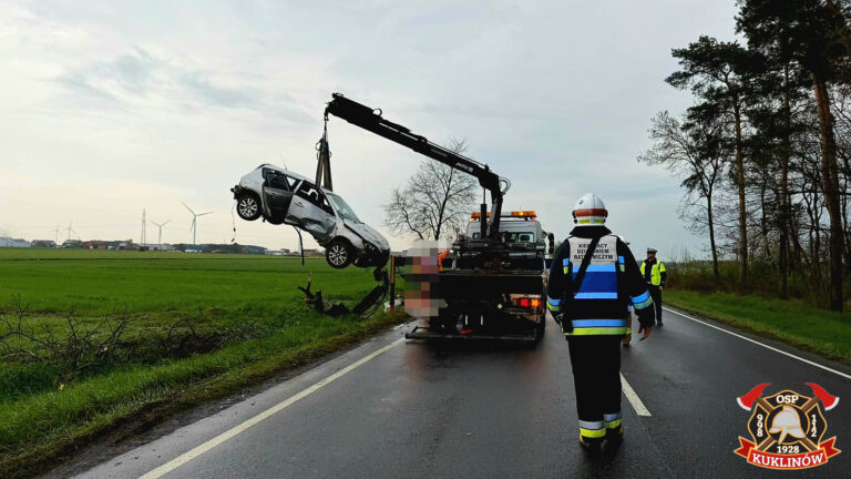 Szaleńczy rajd na DK36. Trzy kolizje i pościg zakończony zatrzymaniem