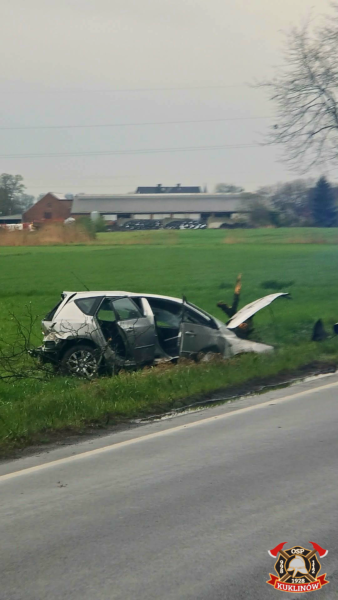 Szaleńczy rajd na DK36. Trzy kolizje i pościg zakończony zatrzymaniem
